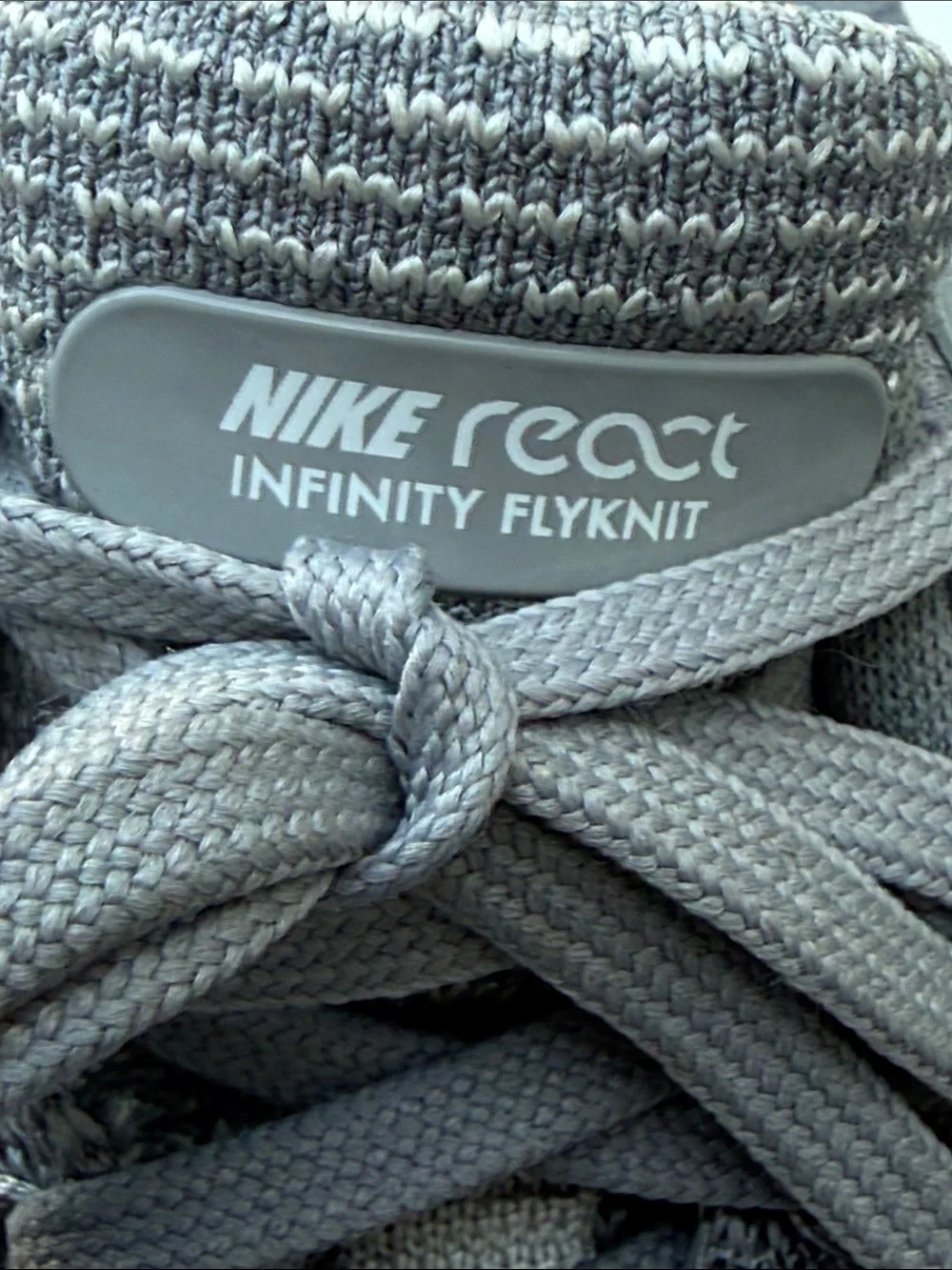 Nike  Women React Infinity Run Flyknit Running Shoes - Light Gray